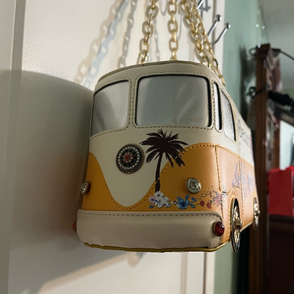 Yellow and White Floral Van Bag - Picture 3 of 11